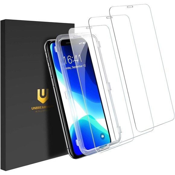 (3) count Tempered 9H Glass Screen Protector Cover for 5.8" iPhone 11 Pro X XS - Picture 1 of 9